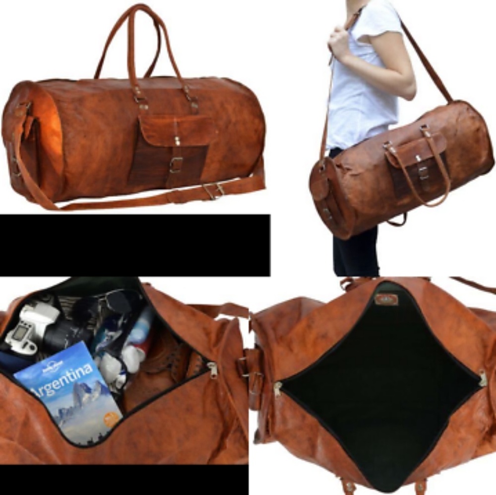 Gusti Leder Leather duffle bag